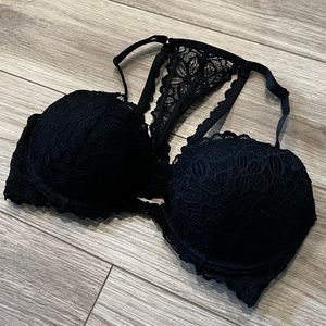 Victoria’s Secret PINK Date Racerback Front Close Lace Bra 36D